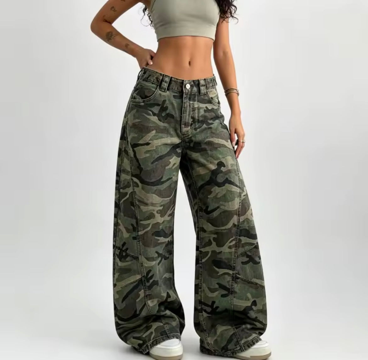 streetwear camouflage trousers