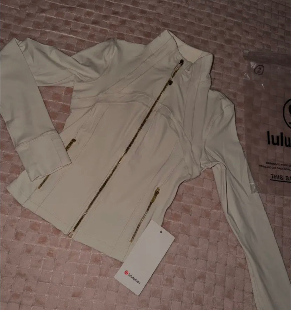 Cream Lululemon Define Jacket Athletic Activewear – With Tag