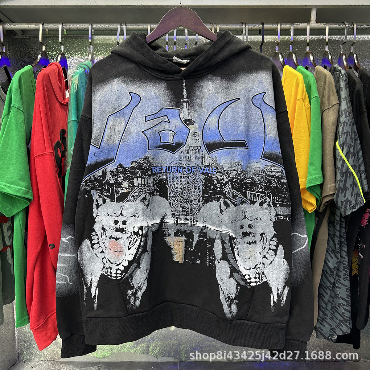 Trendy Brand Retro Printed Couple Sweatshirt Jacket