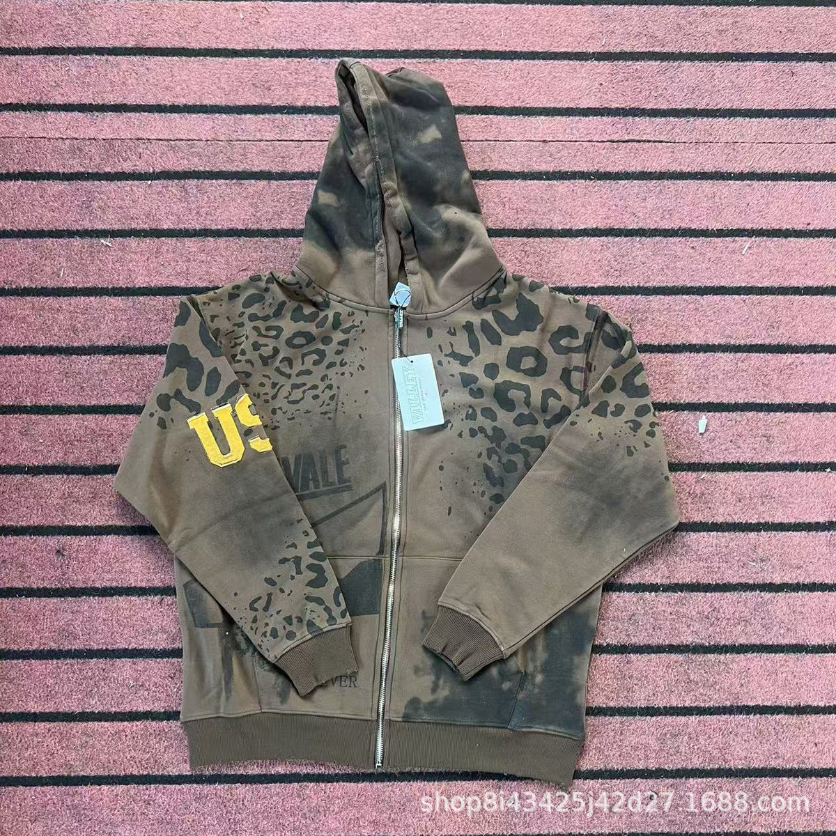Trendy Brand Retro Printed Couple Sweatshirt Jacket