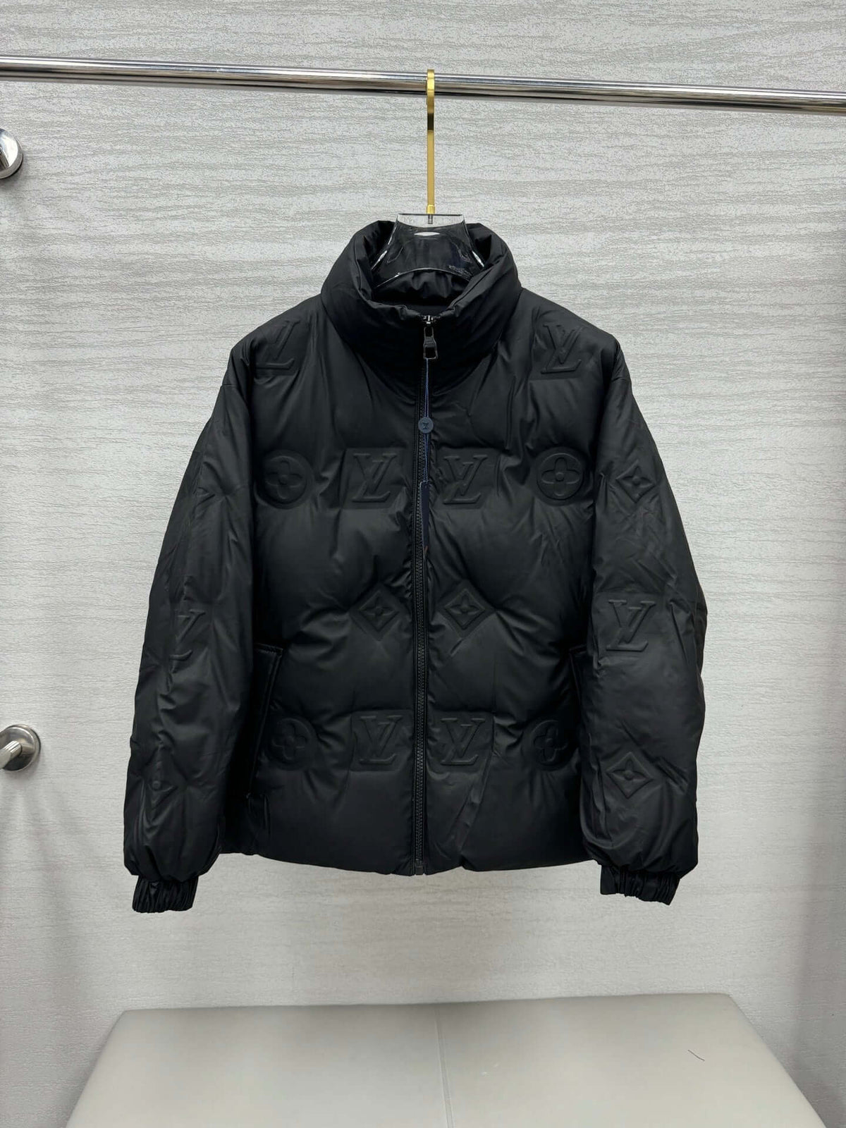 black Louis Vuitton puffer jacket - Styledbyblazz
