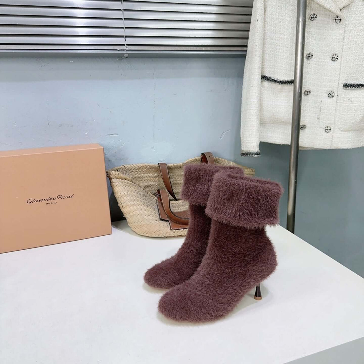 Pre-owned Gianvito Rossi Knitted Ankle Boots - Styledbyblazz