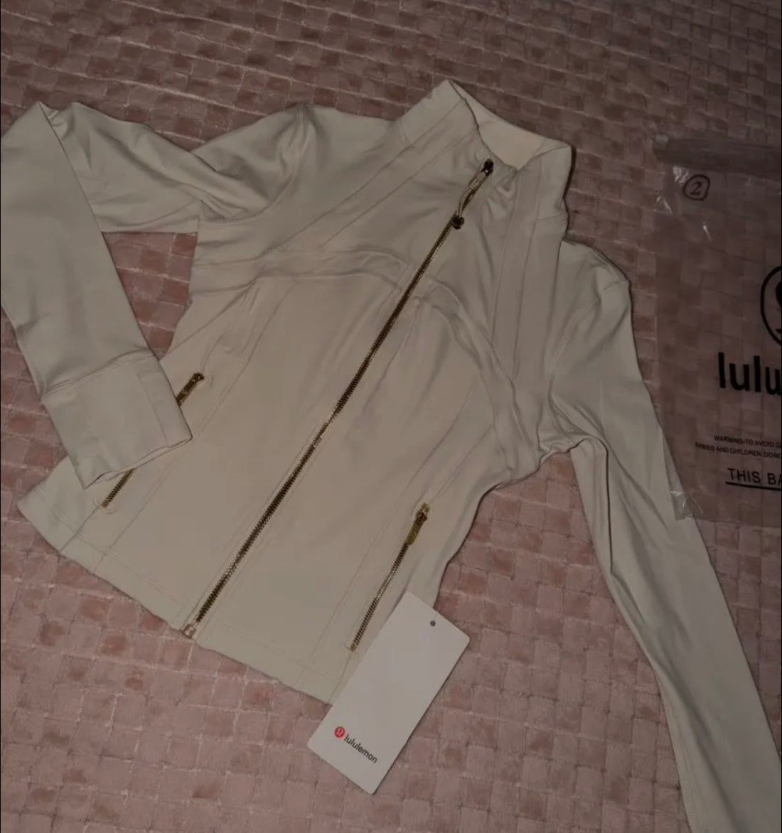 Cream Lululemon Define Jacket Athletic Activewear – With Tag