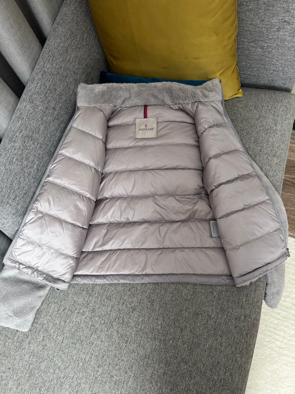 Moncler
Women's Brown Polignac Fleece And Quilted Shell Down Jacket
