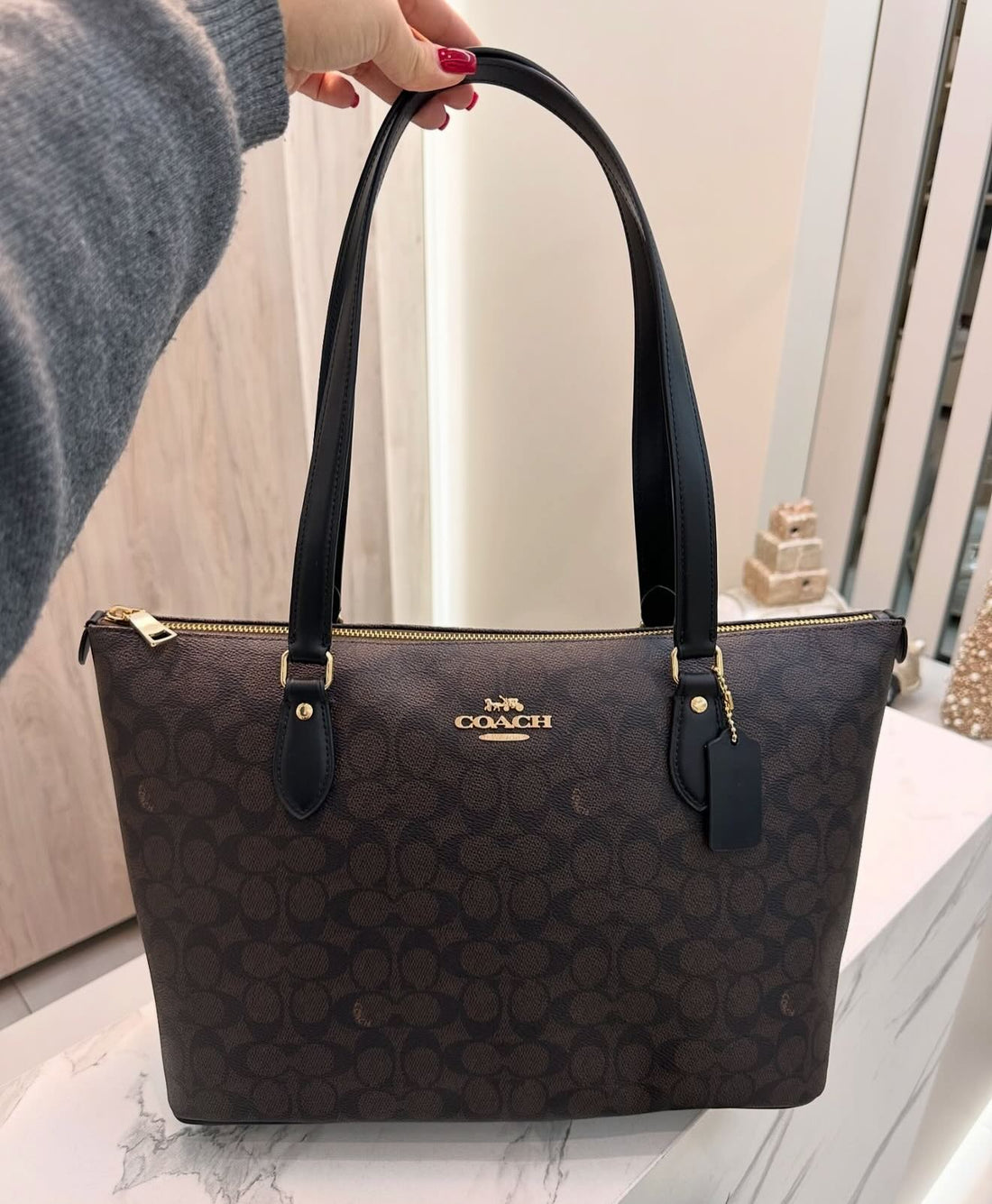 Preowned COACH gallery tote bag