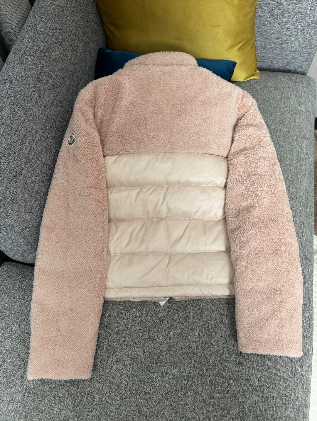 Moncler
Women's Brown Polignac Fleece And Quilted Shell Down Jacket