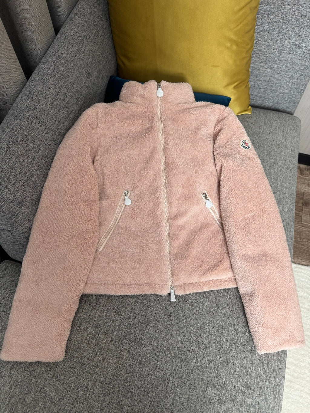 Moncler
Women's Brown Polignac Fleece And Quilted Shell Down Jacket