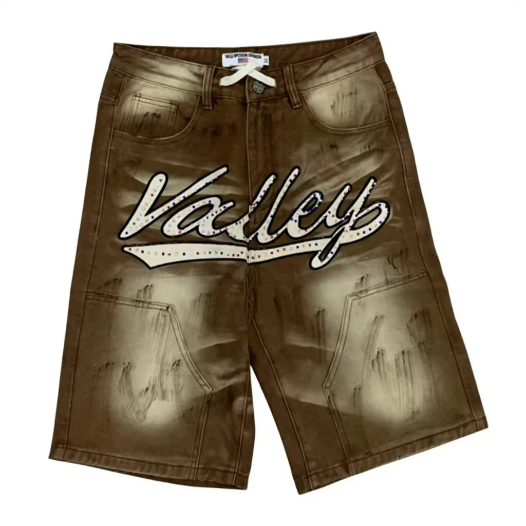 Oversized Vintage Sporty Cargo Shorts Anti-Wrinkle Mid