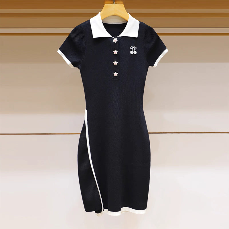 knit polo dress