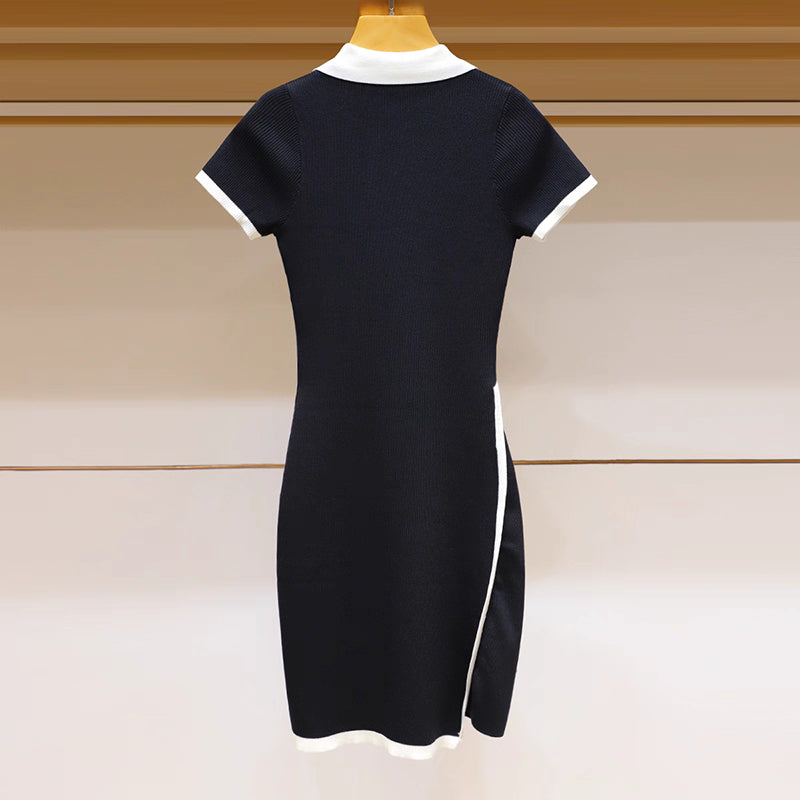 knit polo dress