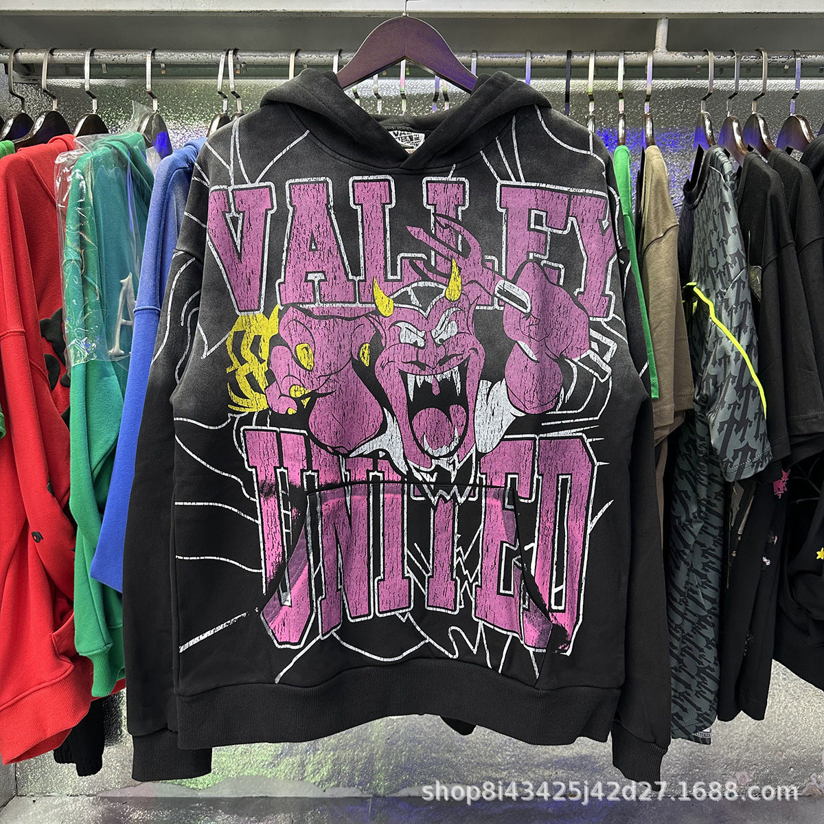 Trendy Brand Retro Printed Couple Sweatshirt Jacket