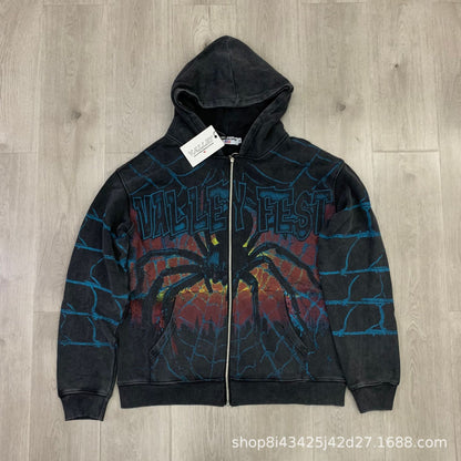 Trendy Brand Retro Printed Couple Sweatshirt Jacket