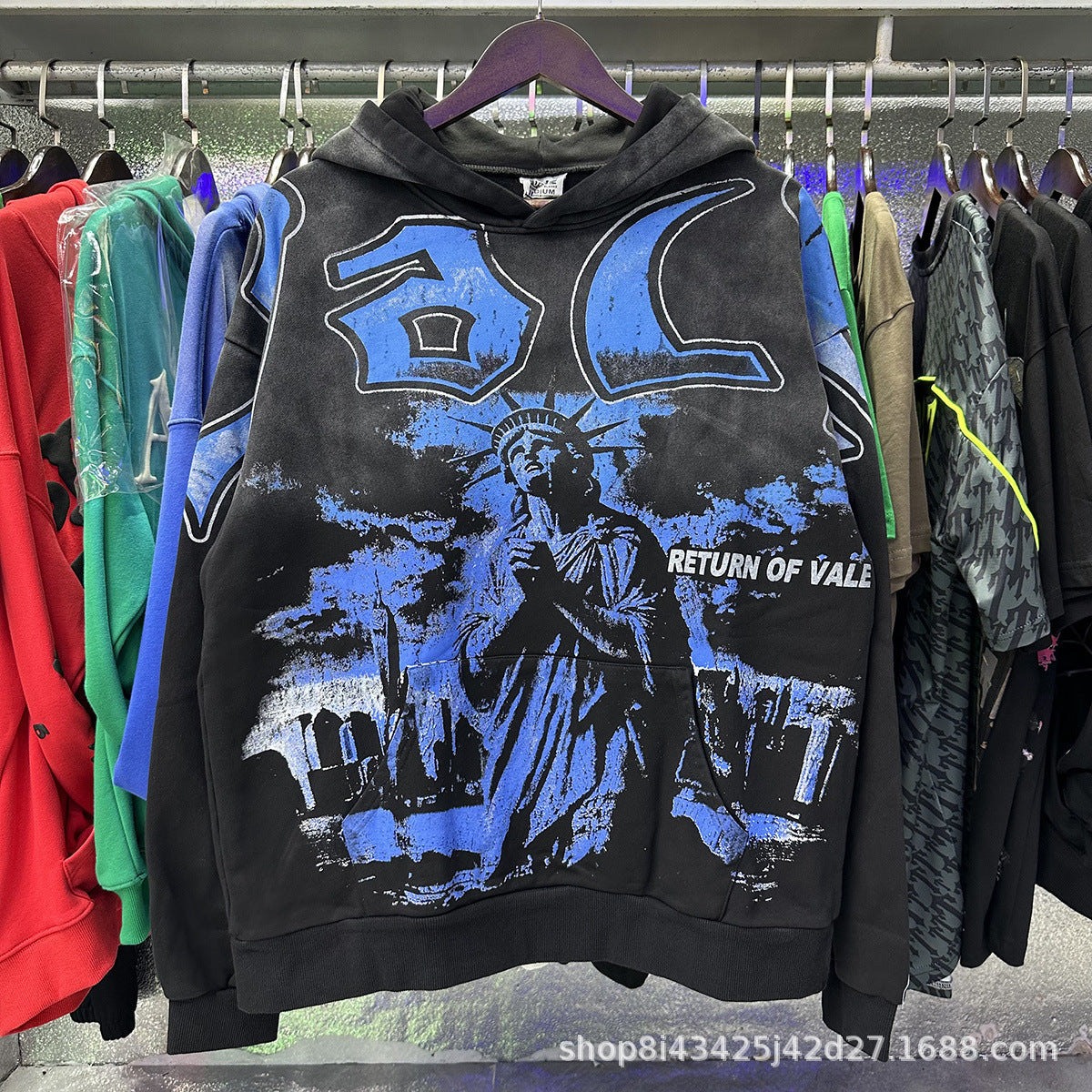 Trendy Brand Retro Printed Couple Sweatshirt Jacket