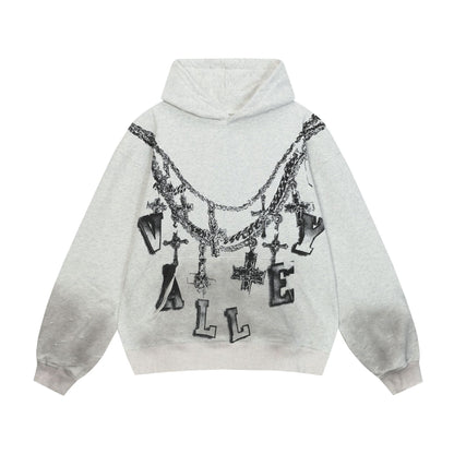 Trendy Brand Retro Printed Couple Sweatshirt Jacket