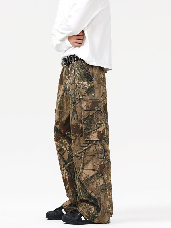 American Retro Branch Camouflage Cargo Pants