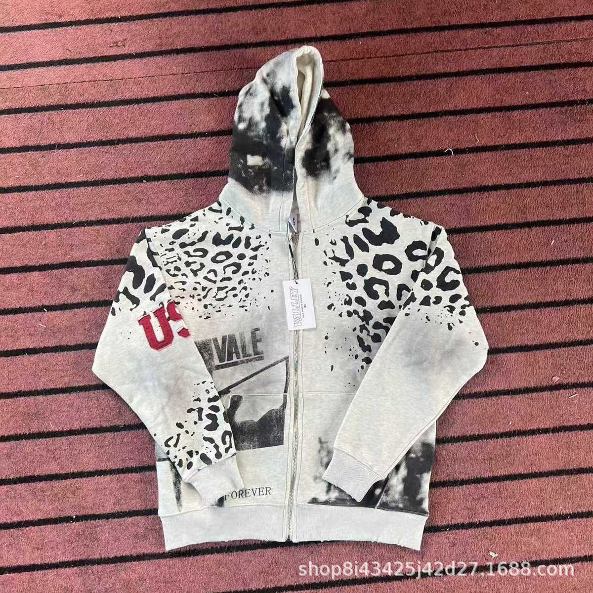 Trendy Brand Retro Printed Couple Sweatshirt Jacket