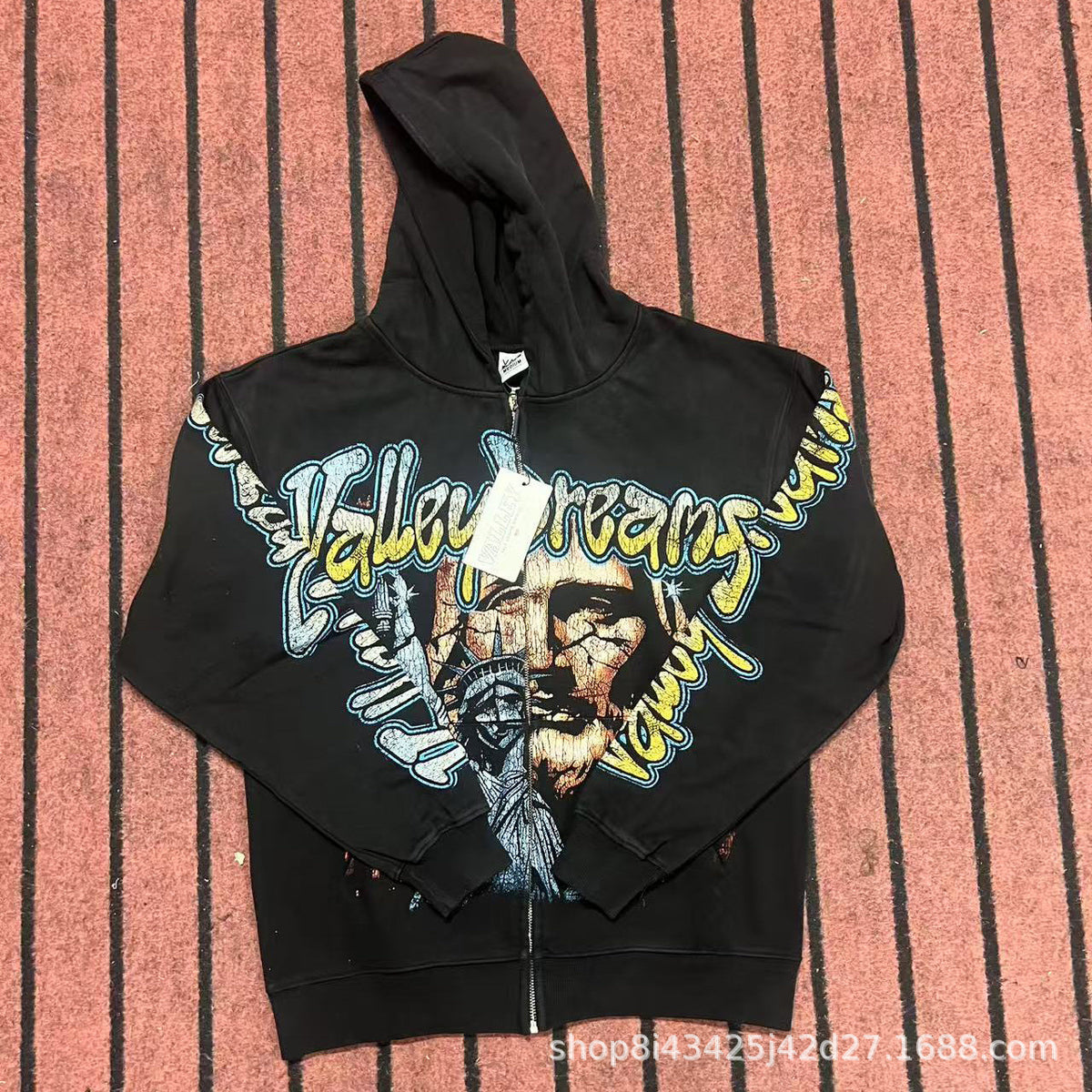 Trendy Brand Retro Printed Couple Sweatshirt Jacket