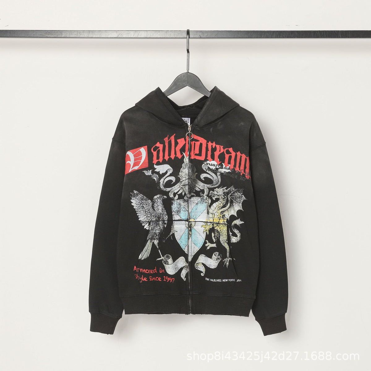 Trendy Brand Retro Printed Couple Sweatshirt Jacket