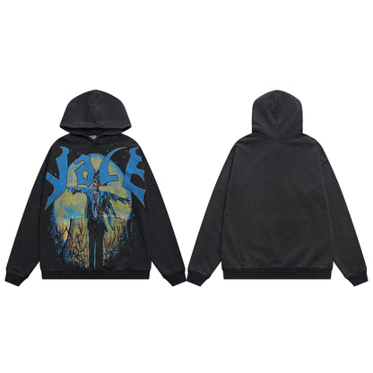 Trendy Brand Retro Printed Couple Sweatshirt Jacket