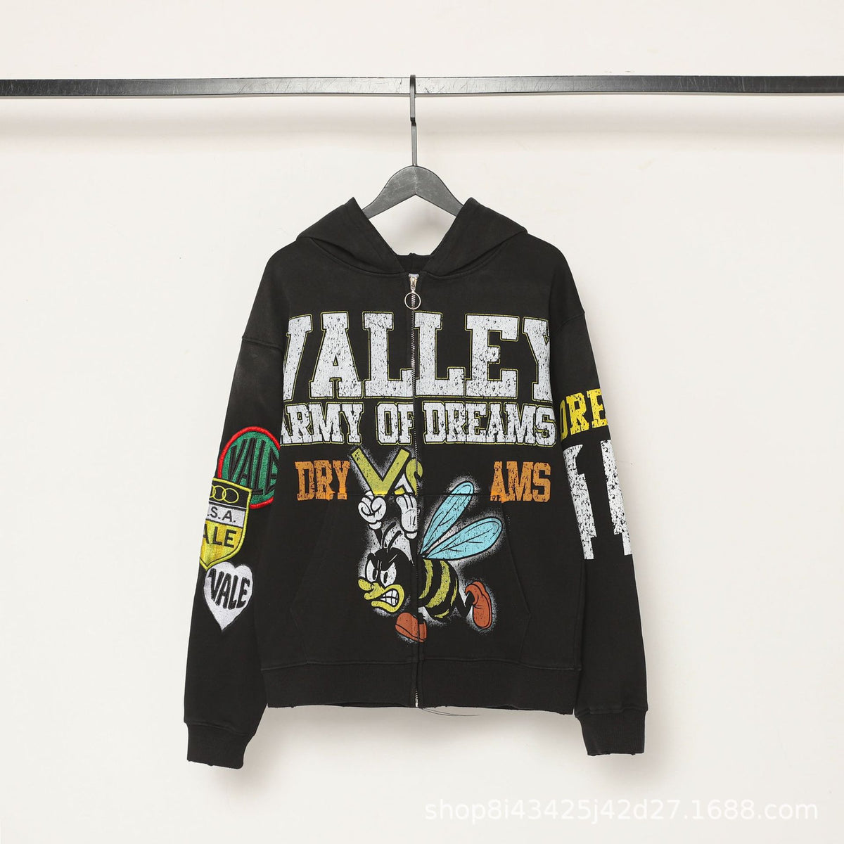 Trendy Brand Retro Printed Couple Sweatshirt Jacket