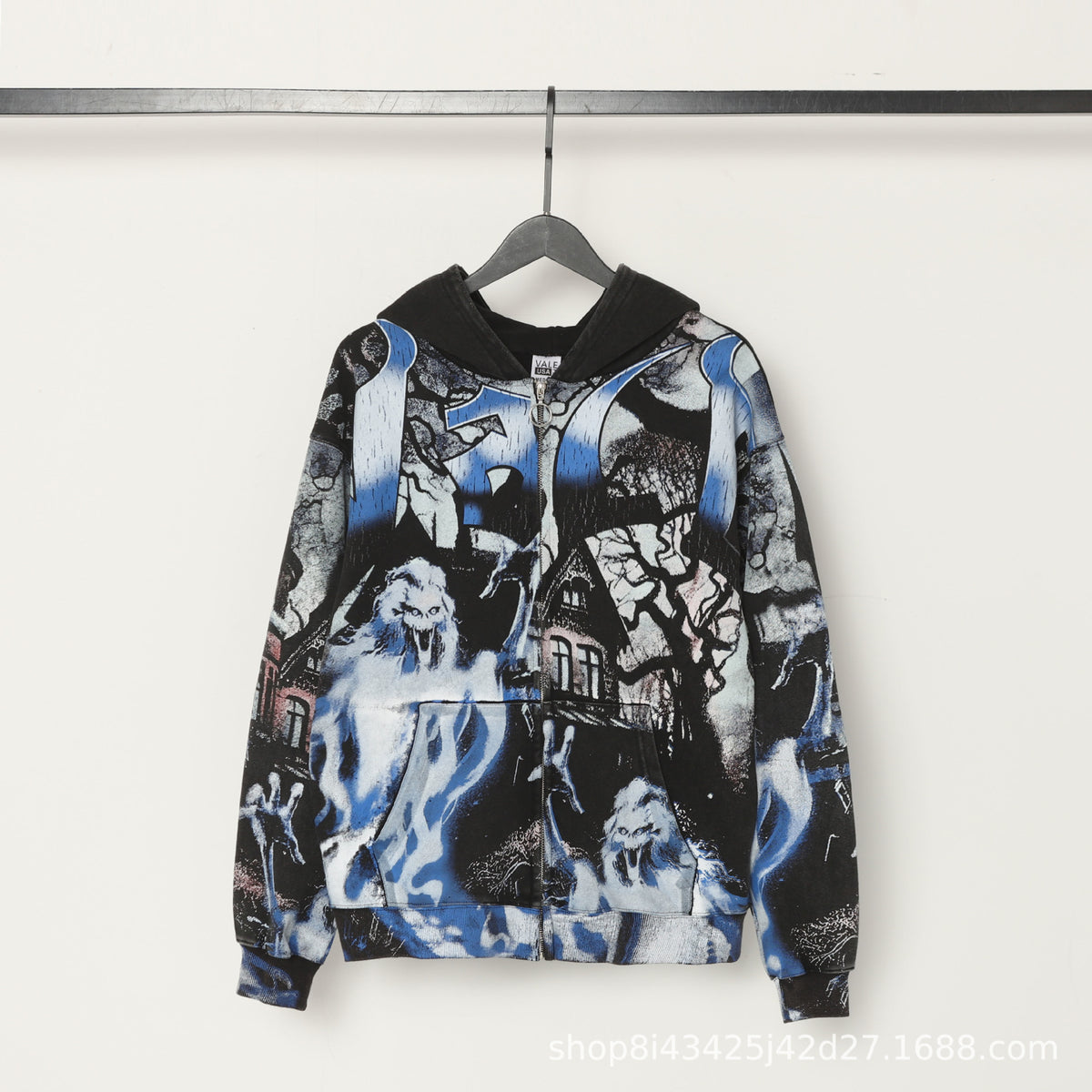 Trendy Brand Retro Printed Couple Sweatshirt Jacket