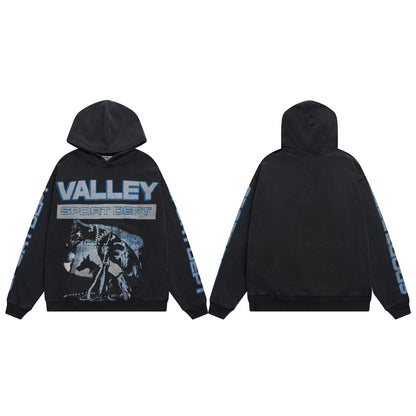 Trendy Brand Retro Printed Couple Sweatshirt Jacket