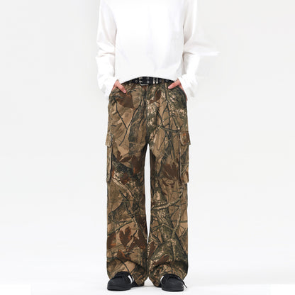 American Retro Branch Camouflage Cargo Pants