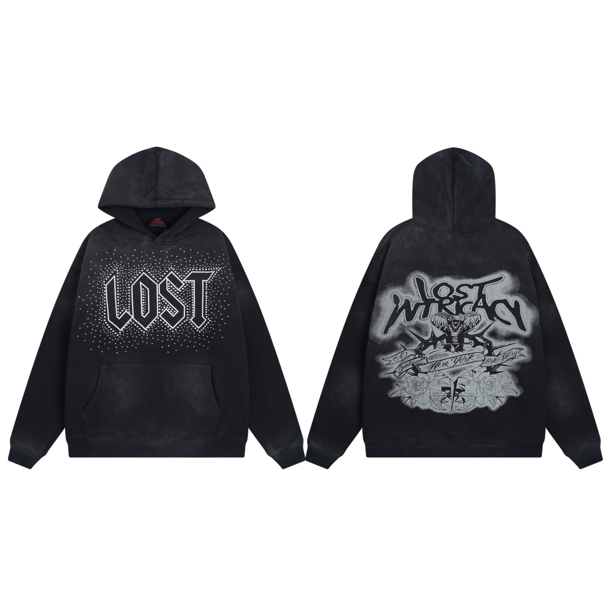 Trendy Brand Retro Printed Couple Sweatshirt Jacket