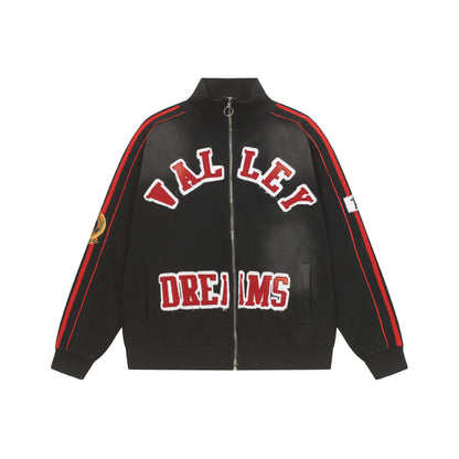 Trendy Brand Retro Printed Couple Sweatshirt Jacket