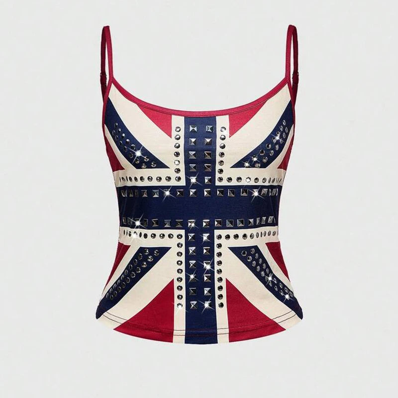 Grunge Crop Top Vintage Punk