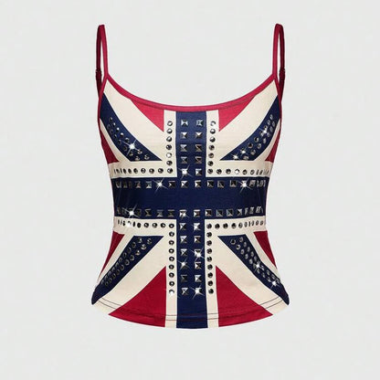 Grunge Crop Top Vintage Punk