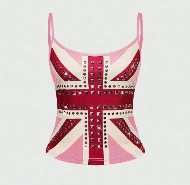 Grunge Crop Top Vintage Punk