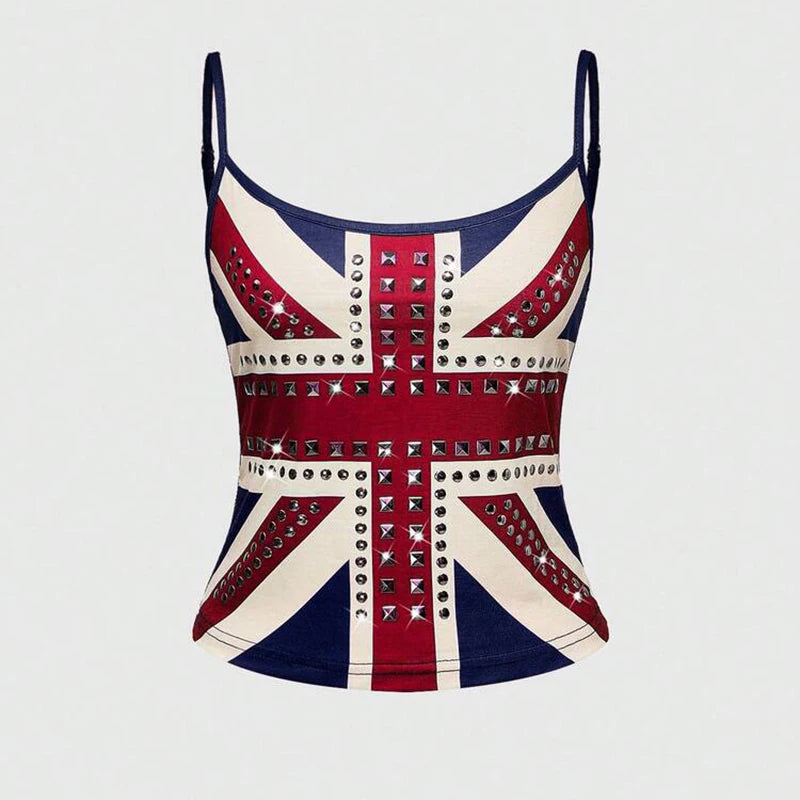 Grunge Crop Top Vintage Punk