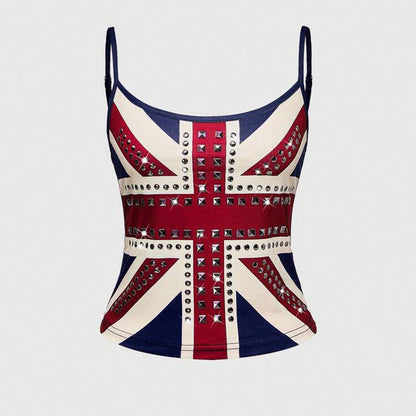 Grunge Crop Top Vintage Punk