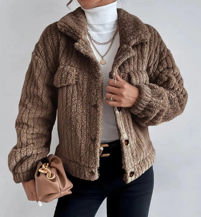 Autumn/Winter Rabbit plush coat - Styledbyblazz