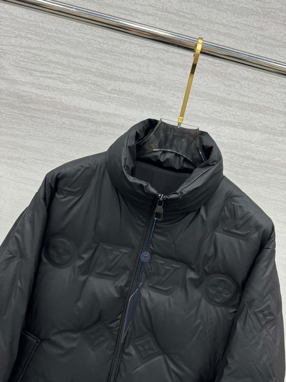 black Louis Vuitton puffer jacket - Styledbyblazz