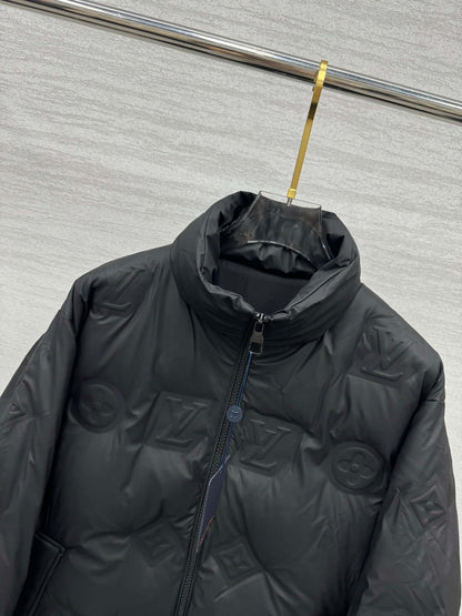 black Louis Vuitton puffer jacket - Styledbyblazz