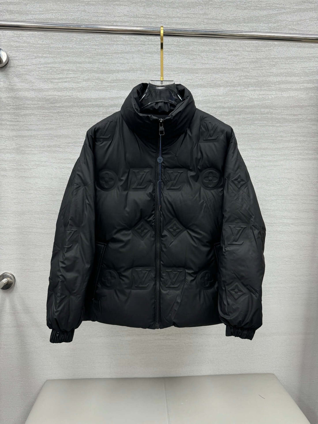 black Louis Vuitton puffer jacket - Styledbyblazz