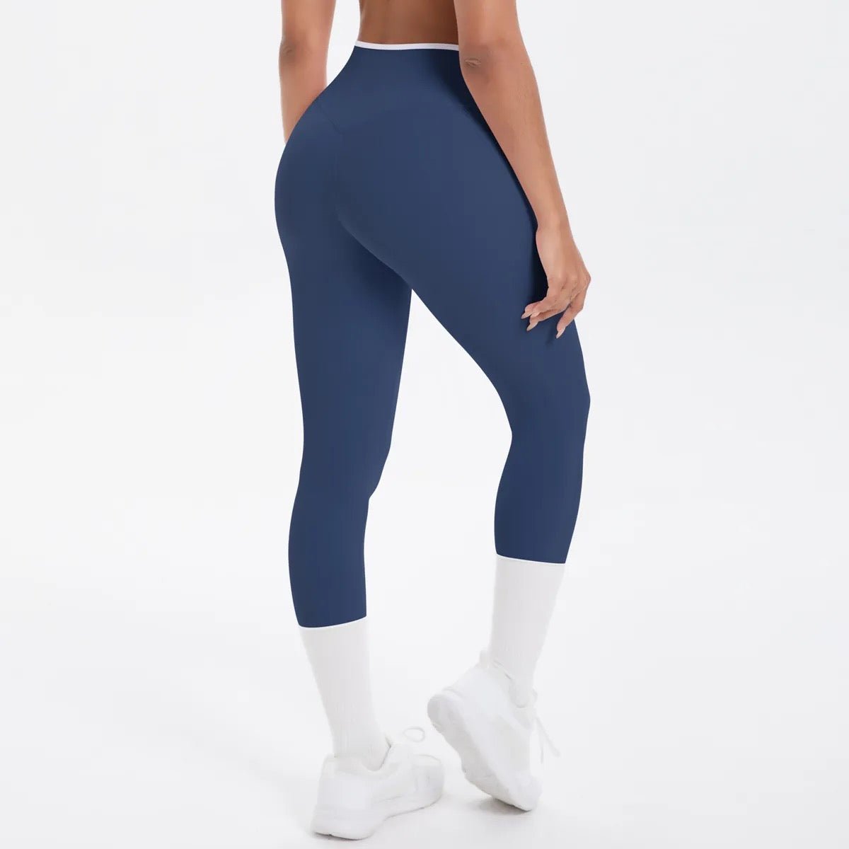 Cross High Waisted Sports Suit Breathable Fitness Running Workout Yoga Set - Styledbyblazz