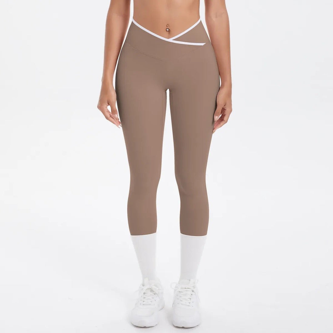 Cross High Waisted Sports Suit Breathable Fitness Running Workout Yoga Set - Styledbyblazz