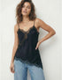 Dynamite black satin camisole top - Styledbyblazz