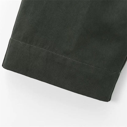 Loose Contrast Color Lapel Long-sleeved Jacket - Styledbyblazz