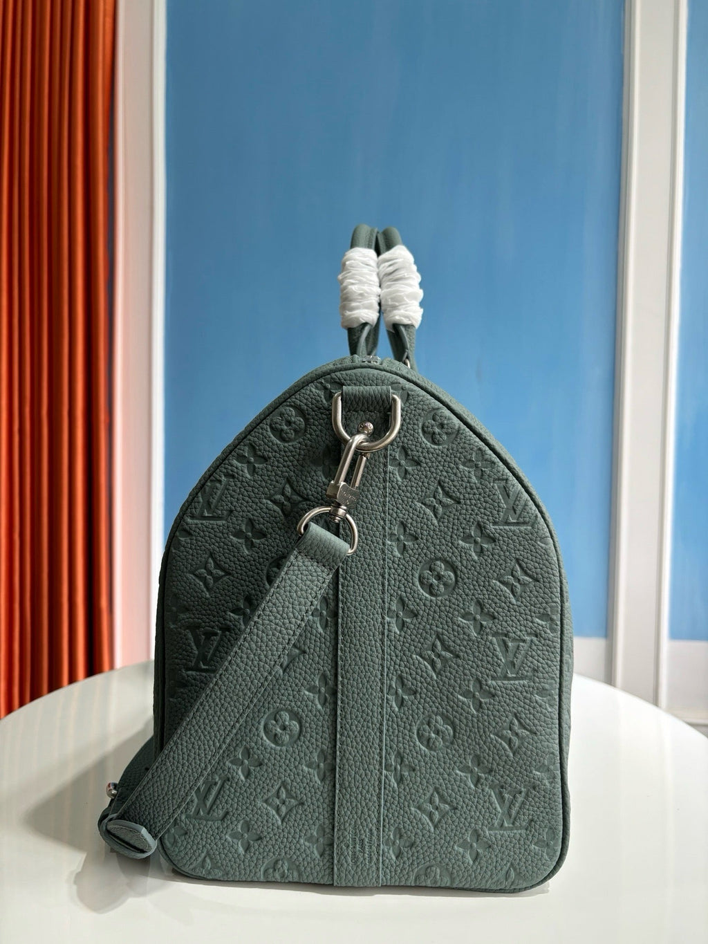 Louis Vuitton Abbesses Louis Vuitton LV Keepall 50 green leather new Dark green - Styledbyblazz