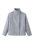 Plain Color Tweed Double-breasted pea Coat - Styledbyblazz