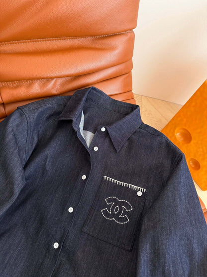 Pre-owned Chanel denim jeans jacket - Styledbyblazz