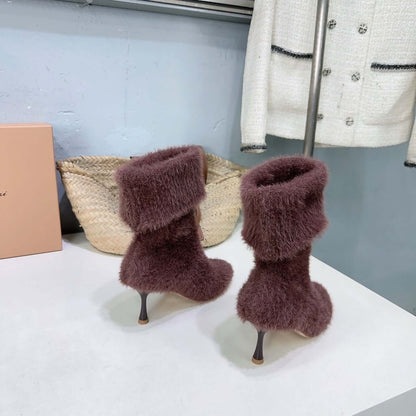 Pre-owned Gianvito Rossi Knitted Ankle Boots - Styledbyblazz