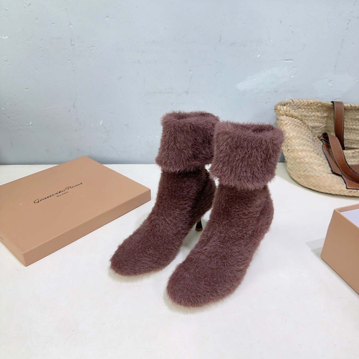 Pre-owned Gianvito Rossi Knitted Ankle Boots - Styledbyblazz