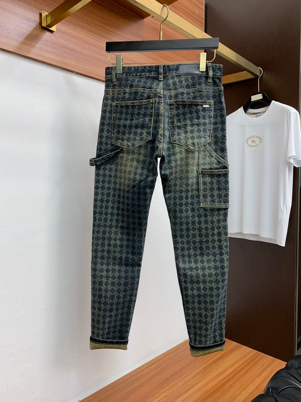 Quad Jacquard Carpenter Jeans - Styledbyblazz