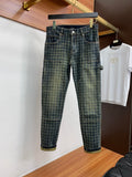 Quad Jacquard Carpenter Jeans - Styledbyblazz