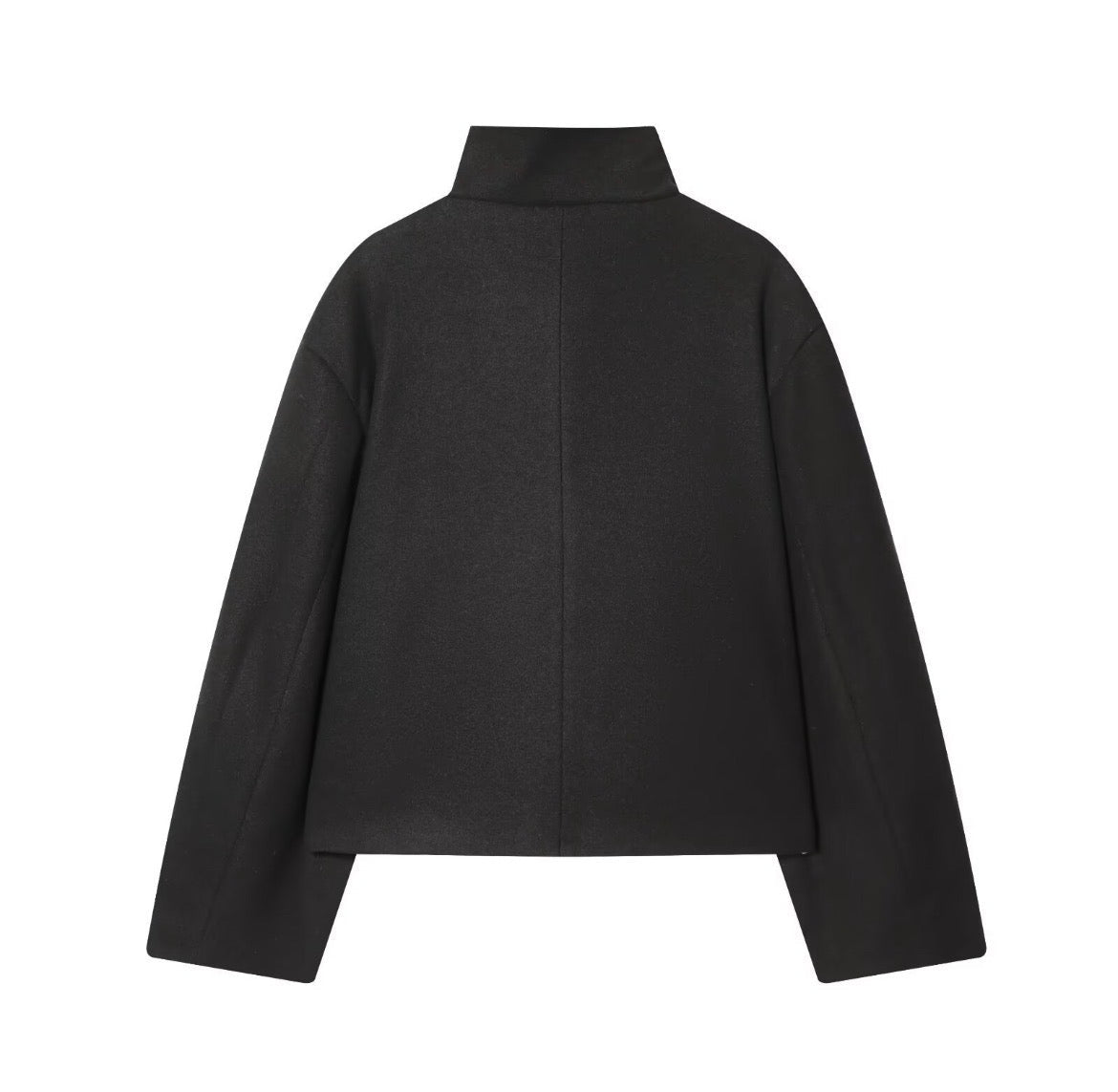 Ramona pea coat Jacket with Stand Collar - Styledbyblazz